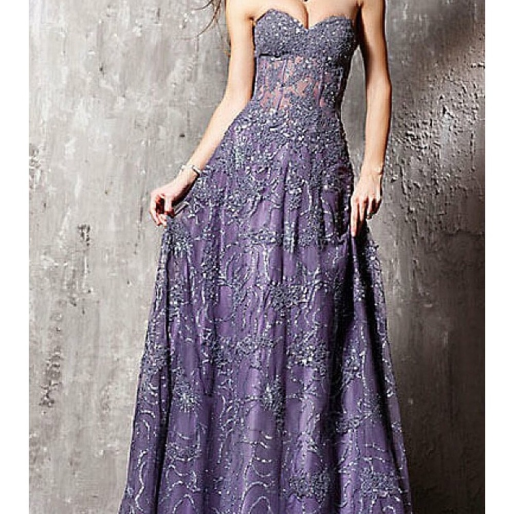 Jovani Lavender Sequin Prom Dress Evening Gown